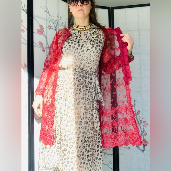 Anthropologie Metallic Mesh Mermaidcore Indie Sleeze INDIAN Tribal Core - Picture 6 of 16